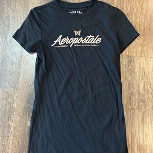 Aeropostale Classic Black Crew Neck Tee